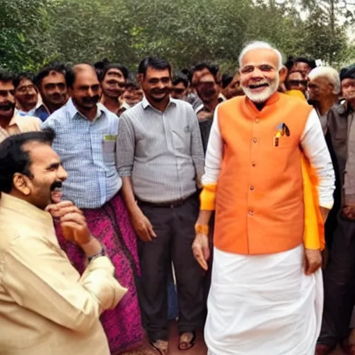 Image similar to narendra modi laughing at poor people