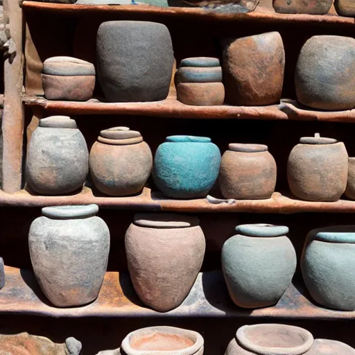 Image similar to pre - inca native ceramics