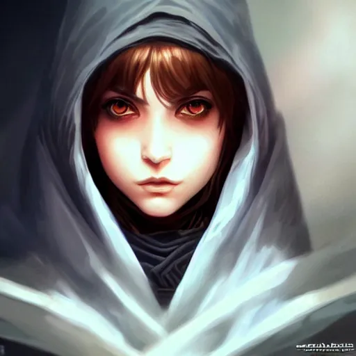 Image similar to female jedi, beautiful and uniquely odd looking, detailed symmetrical close up portrait, intricate complexity, in the style of artgerm and ilya kuvshinov, magic the gathering, star wars art