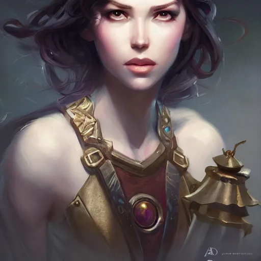 Prompt: aria lee, d & d, fantasy, portrait, highly detailed, digital painting, trending on artstation, concept art, sharp focus, illustration, art by artgerm and greg rutkowski and magali villeneuve