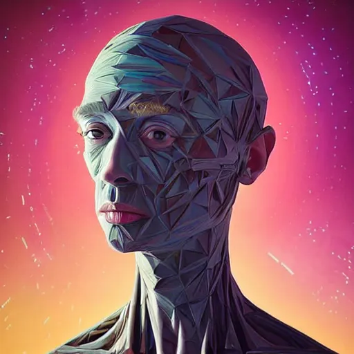 Image similar to Colour Caravaggio and style full body portrait Photography of Highly detailed Man with 1000 years old perfect face with reflecting glowing skin wearing highly detailed sci-fi VR headset designed by Josan Gonzalez. Many details In style of Josan Gonzalez and Mike Winkelmann and andgreg rutkowski and alphonse muchaand and Caspar David Friedrich and Stephen Hickman and James Gurney and Hiromasa Ogura. Rendered in Blender and Octane Render volumetric natural light