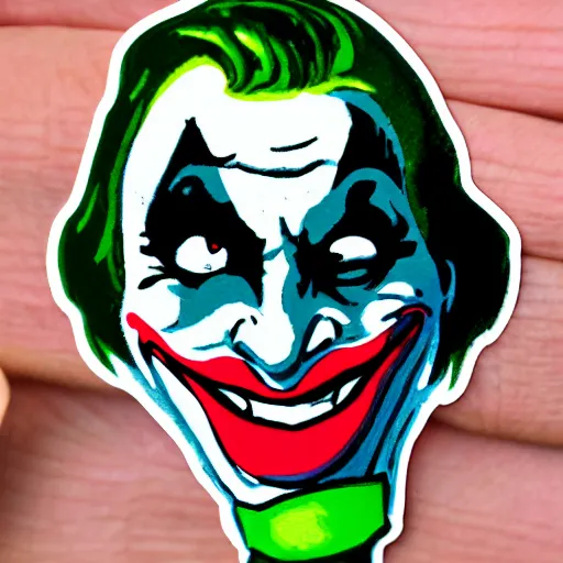 Prompt: joker sticker