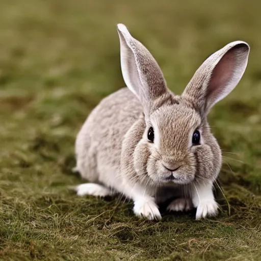 Prompt: david attenborough and rabbit hybrid