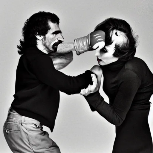 Image similar to frank zappa punching nancy pelosi