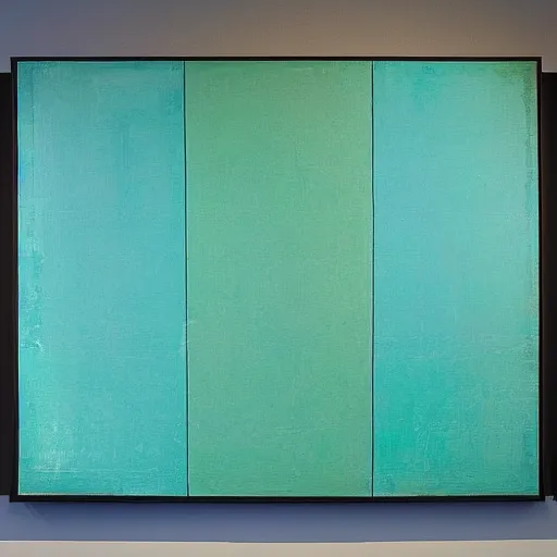 Image similar to james turrel exhibit blue green rectangle