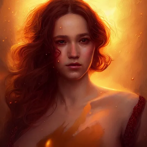 Image similar to seductive Aphrodite portrait, atmospheric lighting, painted, intricate, volumetric lighting, beautiful, rich deep colors masterpiece, golden hour, sharp focus, ultra detailed, by Leesha Hannigan, Ross Tran, Thierry Doizon, Kai Carpenter,Ignacio Fernández Ríos