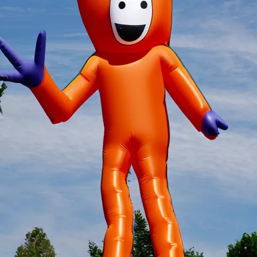 Prompt: inflatable man