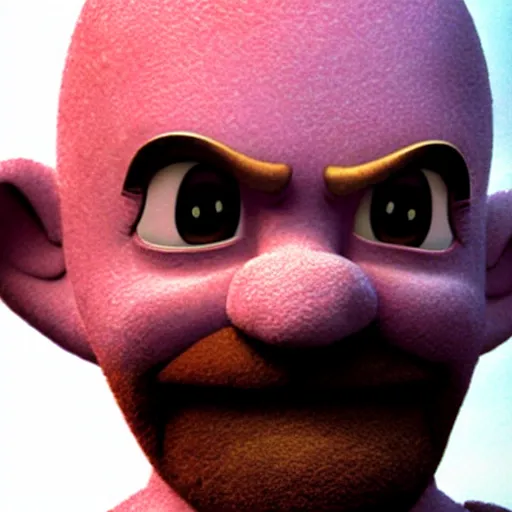 Prompt: kratos in teletubbies, from the new movie teletubbies, directed by peter jackson, bokeh, hyperrealism