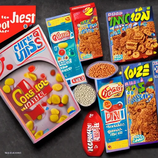 Prompt: cereal box for a jesus themed cereal called christ - o's, jesus, crosses, cereal, product photograph