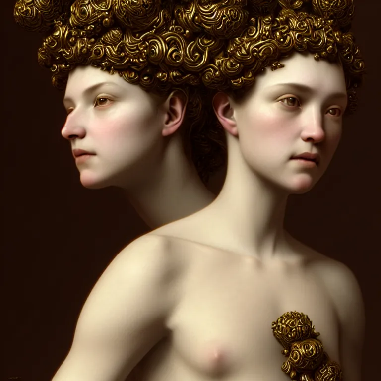 Image similar to princess of vines with a clear skin by roberto ferri, ornate 8 k gorgeous intricate detailed octane render