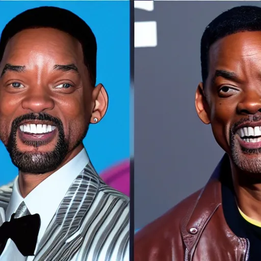 Image similar to will smith and chris rock together. ultra-detailed, 8k, octane render