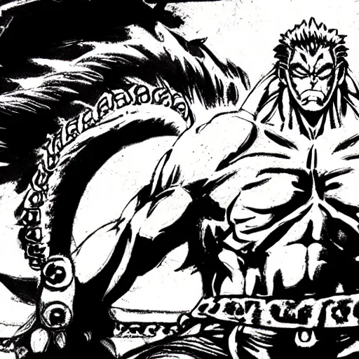 Image similar to asura wrath ink