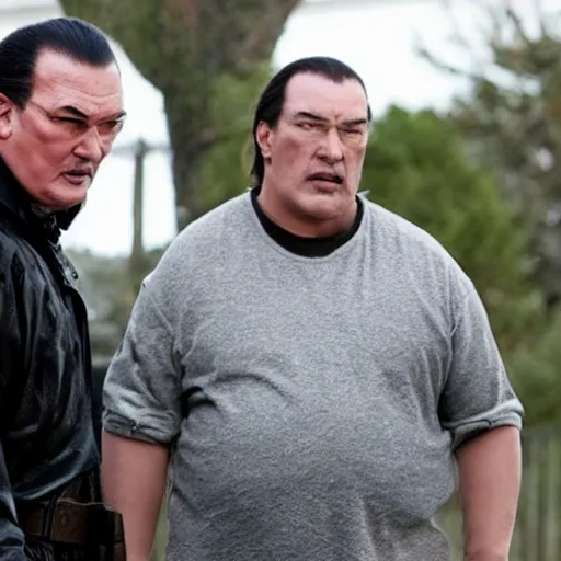 Image similar to a still of steven seagal with down syndrome in the movie thirteen