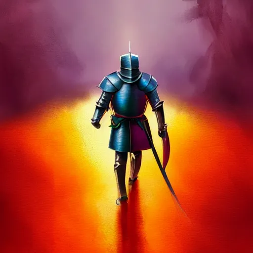 a knight walks on a rainbow, artstation | Stable Diffusion | OpenArt