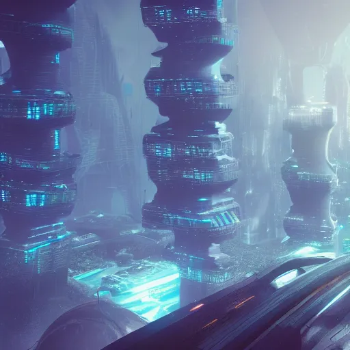 Prompt: an underwater futuristic city, 16k, trending on artstation, octane render, orthographic