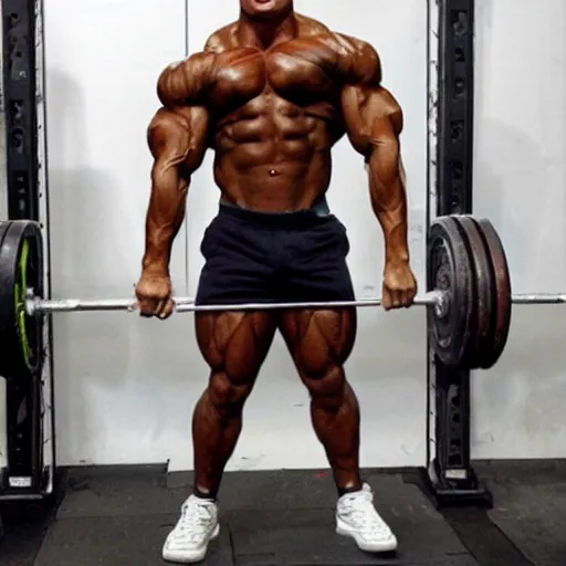 Image similar to zyzz winning mr olympia