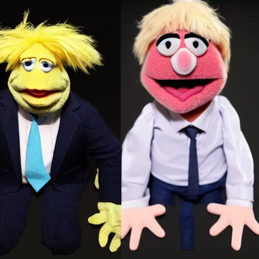 Image similar to boris johnson as a muppet