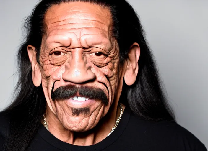 Image similar to photo of danny trejo as a emmanuel lewis in the show webster, 8 k, 8 5 mm f 5. 6