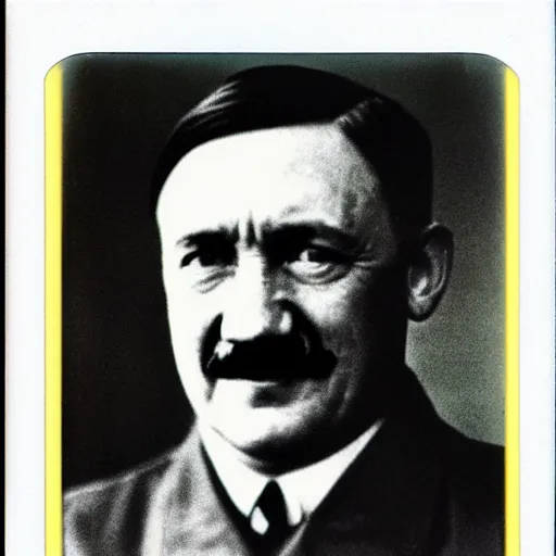 Image similar to polaroid photo of adolf hitler