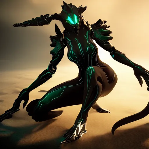 Image similar to photograph of Saryn!!!!!!!!! warframe holding skana!!!!!!!, 8k resolution, high detail, ULTRA REALISTIC VFX, reflections