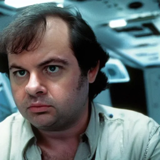 Prompt: a still of Rich Evans in the movie Alien (1979)