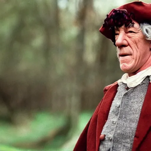 Prompt: Ian McKellen as Darby O’Gill in Darby O’Gill and the little people