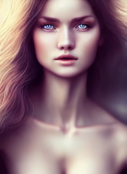 Prompt: a gorgeous norwegian female photo, professionally retouched, soft lighting, realistic, smooth face, full body shot, torso, dress, perfect eyes, sharp focus on eyes, 8 k, high definition, insanely detailed, intricate, elegant, art by artgerm and jason chan