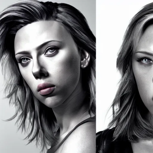 Image similar to photograph of Scarlet Johansson as a super hero, highly detailed, headshot Portrait, hyper realistic .