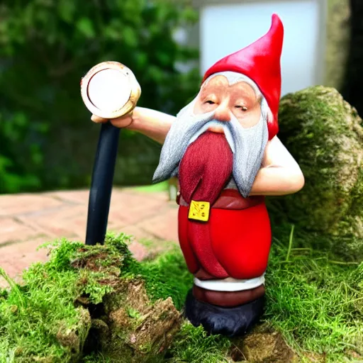 Prompt: Gnome becomes gnome, Bosch