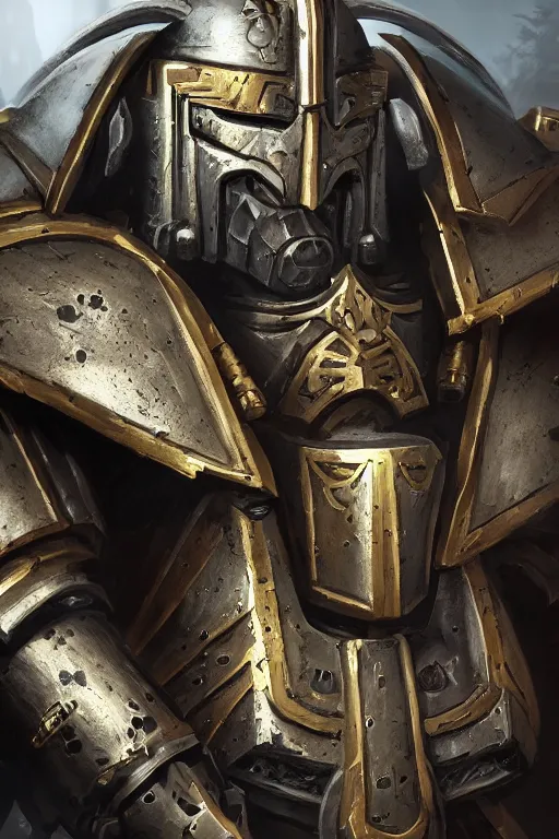 Image similar to armor portrait heros warhammer 4 0 k horus heresy fanart - the primarchs emperor by johannes helgeson animated with vfx concept artist & illustrator global illumination ray tracing hdr fanart arstation zbrush central hardmesh 8 k octane renderer comics stylized