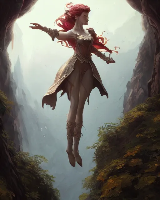 Prompt: princess falling, highly detailed, d & d, fantasy, highly detailed, digital painting, trending on artstation, concept art, sharp focus, illustration, global illumination, shaded, art by artgerm and greg rutkowski and fuji choko and viktoria gavrilenko and hoang lap