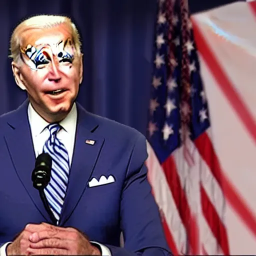 Prompt: joe biden licking lollypop