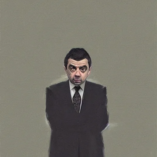 Prompt: Rowan Atkinson in the matrix, trending on artlist