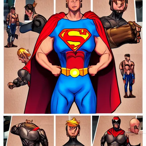 Prompt: superhero power up on chest, detailed, comic, artstation