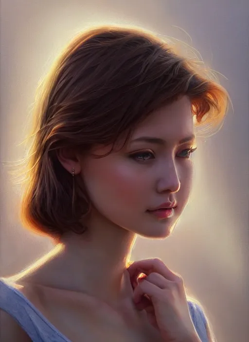 Image similar to image of a gorgeous young woman in the style of stefan kostic, realistic photo, sharp focus, 8k high definition, insanely detailed, intricate, elegant, art by stanley lau, artgerm