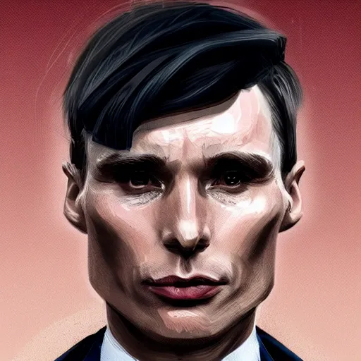 Image similar to a portrait of cillian murphy as tommy shelby in front of atlantis, in the style of Benjamin Bader, sharp, highly detailed, realistic face, digital art, epic, fantasy, artstation