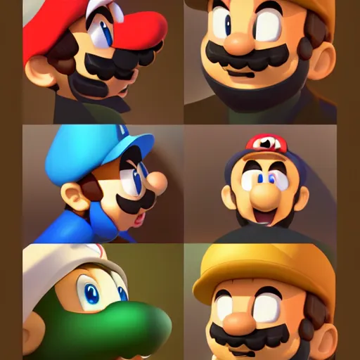 Image similar to face icon stylized minimalist super mario bros., loftis, cory behance hd by jesper ejsing, by rhads, makoto shinkai and lois van baarle, ilya kuvshinov, rossdraws global illumination