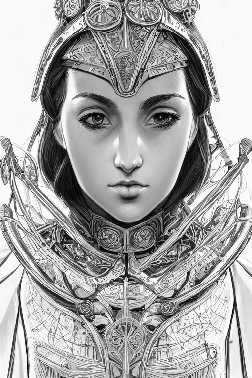 Image similar to constellar ptolemy, heroine, beautiful, detailed symmetrical close up portrait, intricate complexity, in the style of artgerm and ilya kuvshinov, magic the gathering art