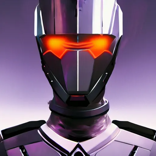 Image similar to Sci-fi Knight, character portrait by Maciej Kuciara , digital art, trending on artstation