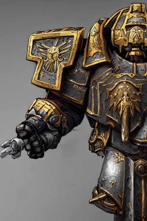 Image similar to armor portrait heros warhammer 4 0 k horus heresy fanart - the primarchs emperor by johannes helgeson animated with vfx concept artist & illustrator global illumination ray tracing hdr fanart arstation zbrush central hardmesh 8 k octane renderer comics stylized