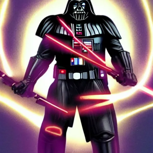 Image similar to thanos force choking darth vader