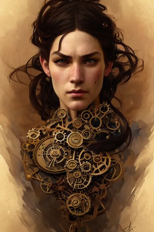 Prompt: Portrait of steampunk Zinedine Zidane, D&D, face, fantasy, intricate, elegant, highly detailed, digital painting, artstation, concept art, smooth, sharp focus, illustration, art by artgerm and greg rutkowski and alphonse mucha