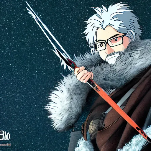Image similar to The Nights Watch as Manga playing darts, Hayao Miyazaki, beautiful 8k render