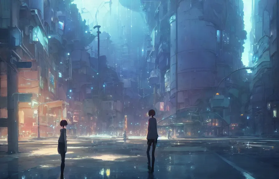 Image similar to makoto shinkai concept art of the junk dimension, key visual, ambient lighting, highly detailed, digital painting, artstation, concept art, sharp focus, by makoto shinkai and akihiko yoshida and hidari and wlop and greg rutkowski