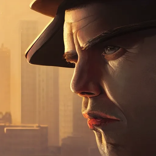 Image similar to highly detailed portrait, police officer, in gta v, stephen bliss, unreal engine, fantasy art by greg rutkowski, loish, rhads, ferdinand knab, makoto shinkai and lois van baarle, ilya kuvshinov, rossdraws, tom bagshaw, global illumination, radiant light, detailed and intricate environment