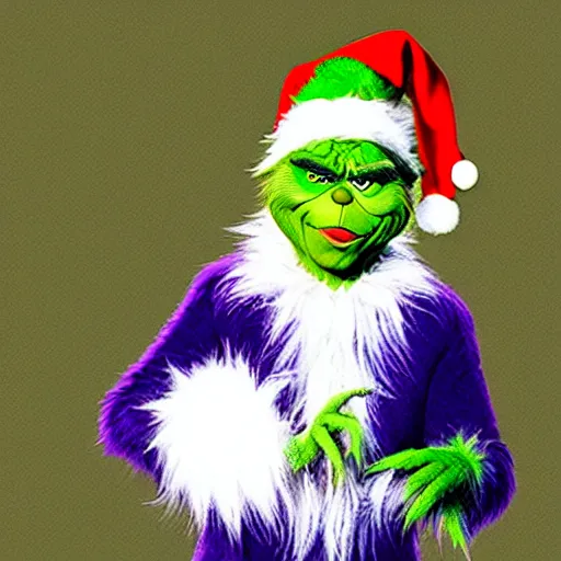 Image similar to the Grinch , flipping you off