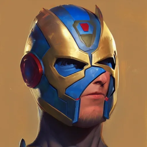 Prompt: greg manchess portrait painting of partially armored yondu udonta as overwatch character, medium shot, asymmetrical, profile picture, organic painting, sunny day, matte painting, bold shapes, hard edges, street art, trending on artstation, by huang guangjian and gil elvgren and sachin teng