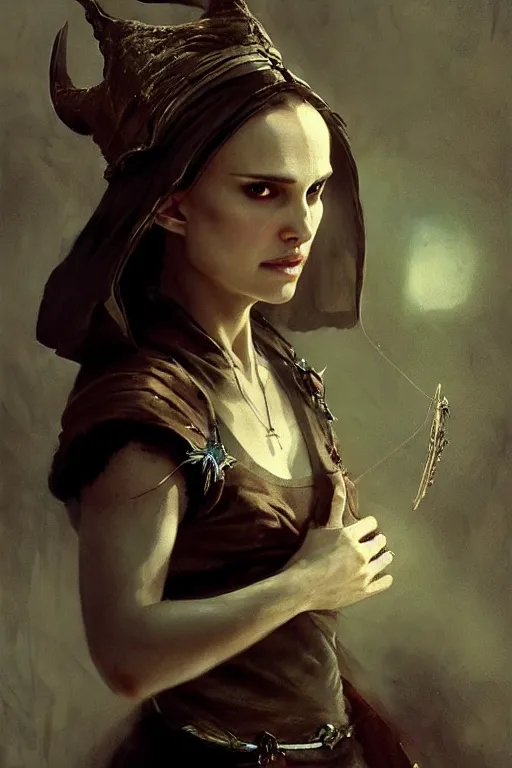 Prompt: natalie portman, witch, lord of the rings, tattoos, decorated ornaments, by carl spitzweg, ismail inceoglu, vdragan bibin, hans thoma, greg rutkowski, alexandros pyromallis, perfect face, fine details, realistic shading