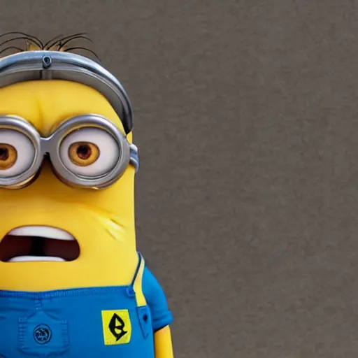 Image similar to movie frame of benjamin netanyahu as a minion from despicable me, hd, 8 k