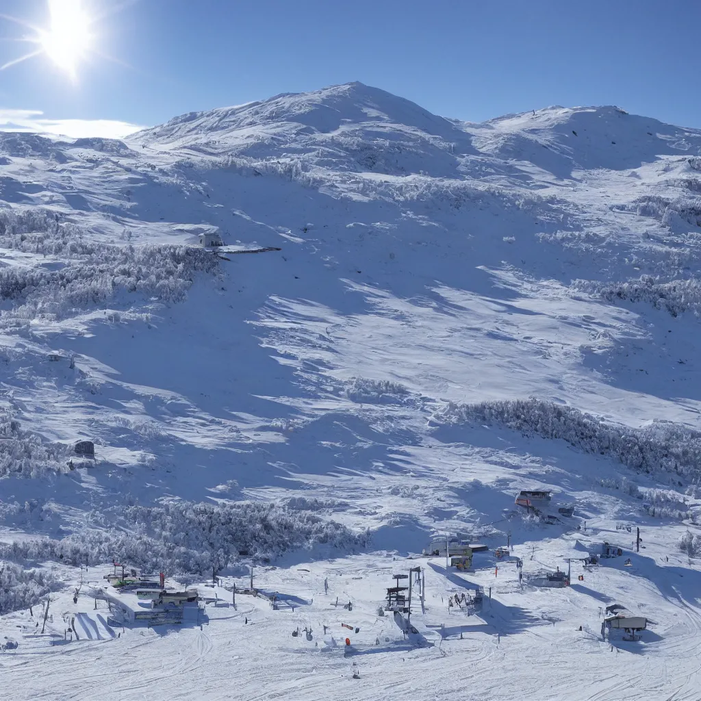 Image similar to ski station, clear weather, 8 k,